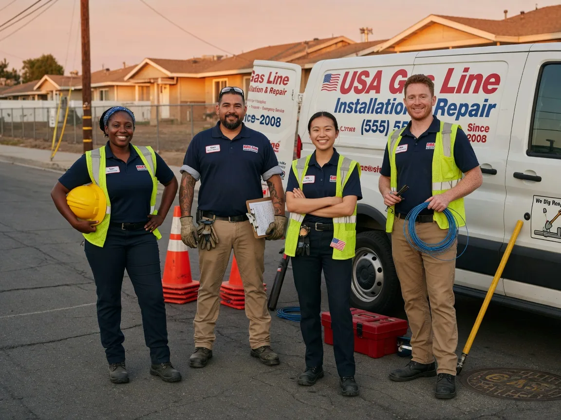 Gas Line Installation company in Dana, IA